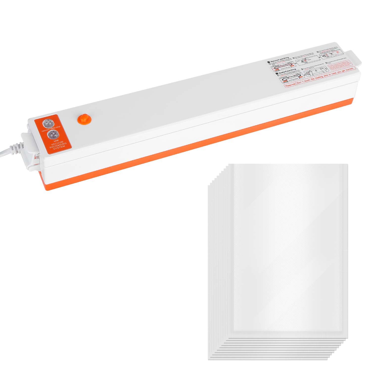 Electric Vacuum Sealer Machine Household Automatic Food Vacuum Sealer Quick Sealing System Machine For Food Dry Moist Food (Option: Machine)